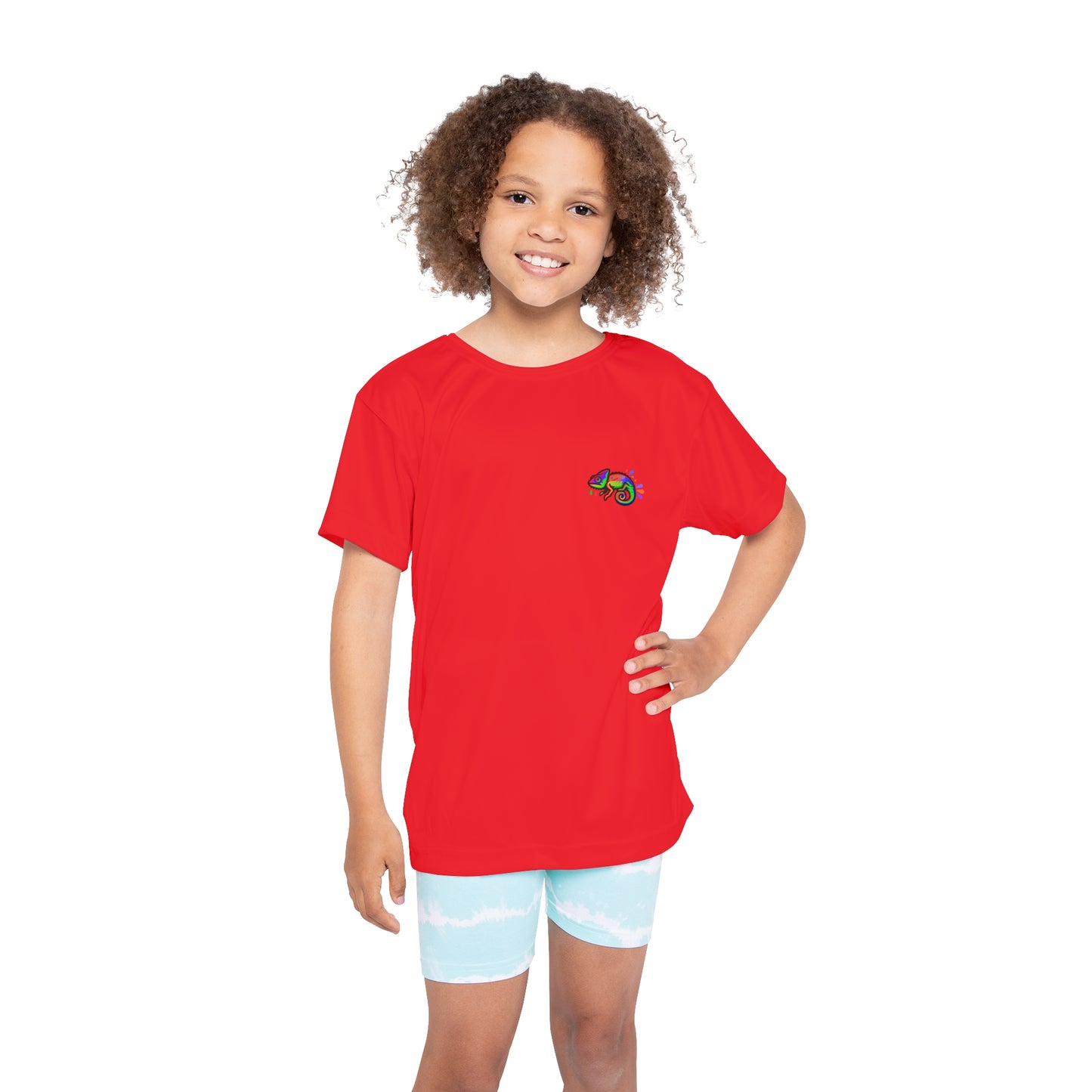 Red Kids Sports Jersey (DC Logo 2)