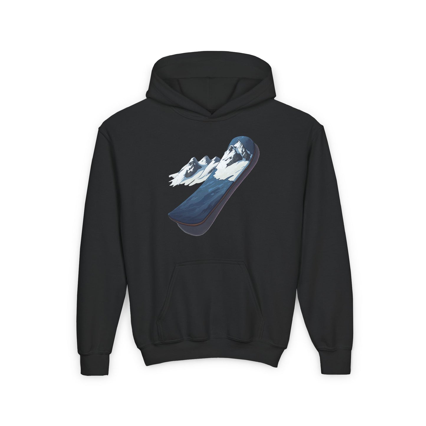 Youth Heavy Blend Hooded Sweatshirt (Mountain Snowboard)