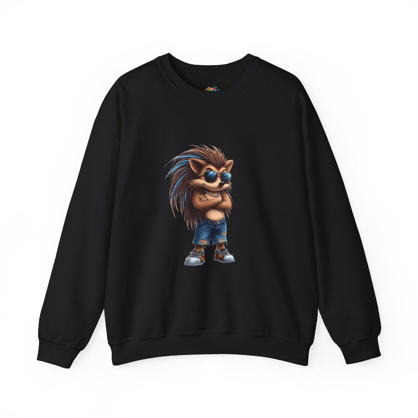 Unisex Heavy Blend™ Crewneck Sweatshirt (Cool Hedgehog)