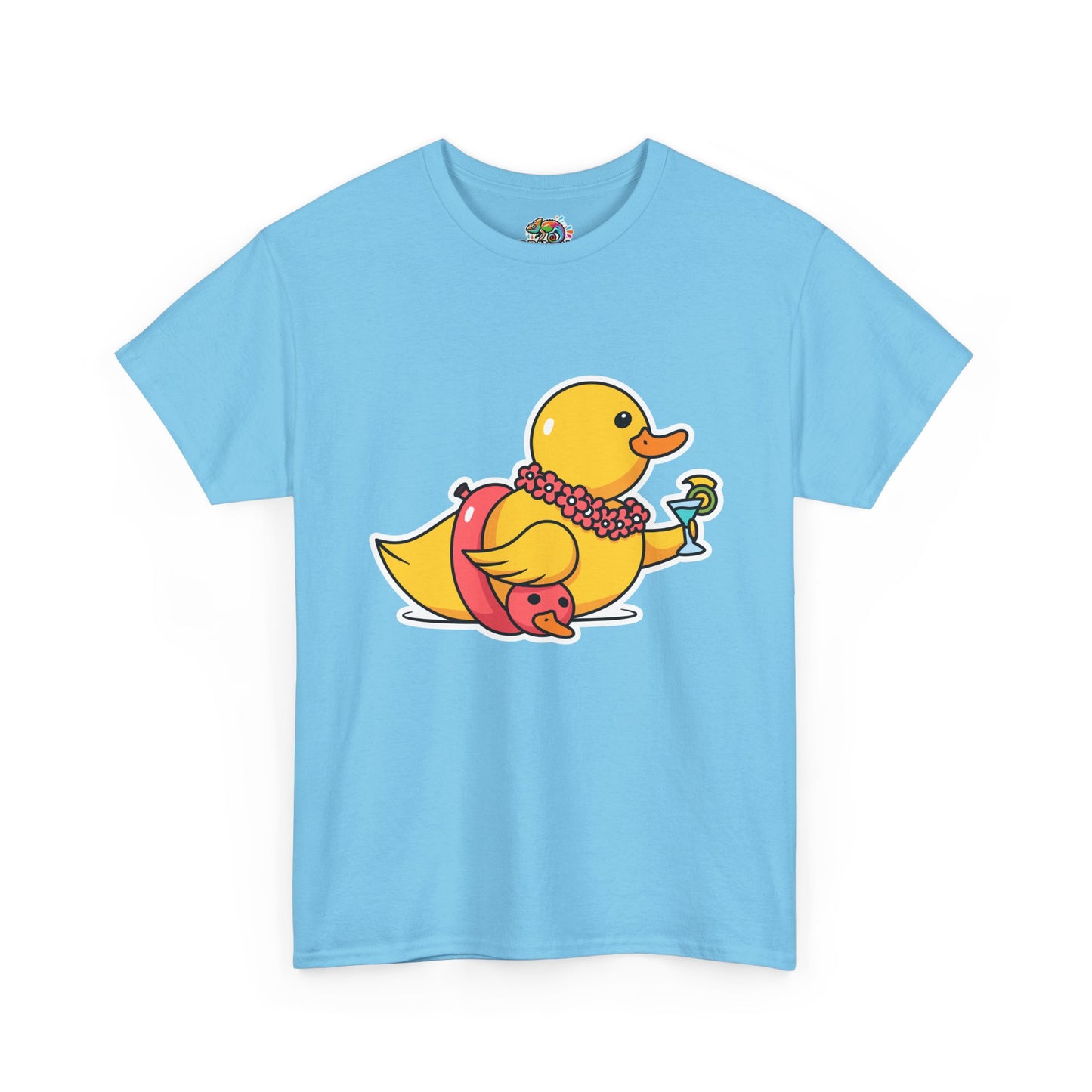 Unisex Heavy Cotton Tee (Tropical Duck)