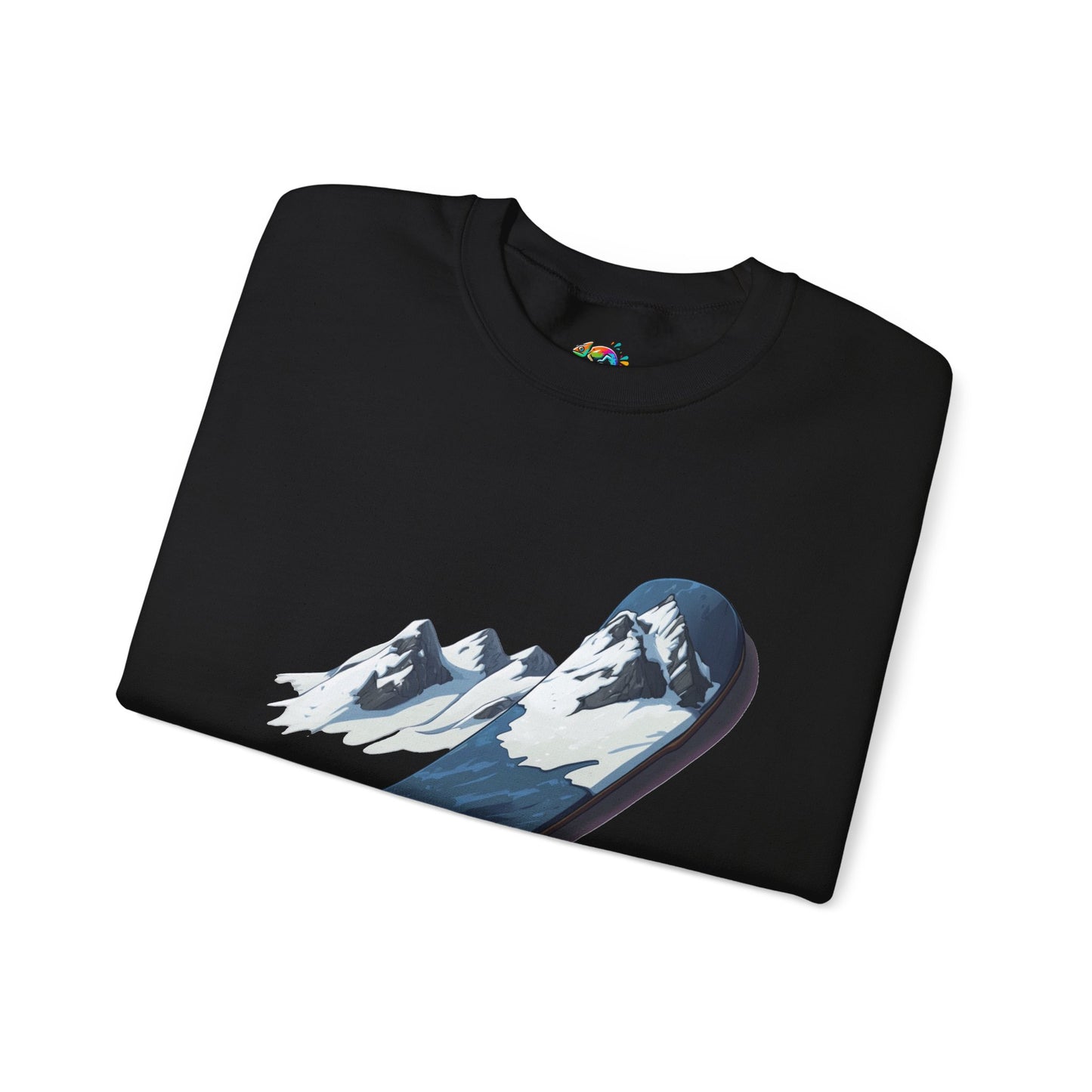 Unisex Heavy Blend™ Crewneck Sweatshirt (Mountain Snowboard)