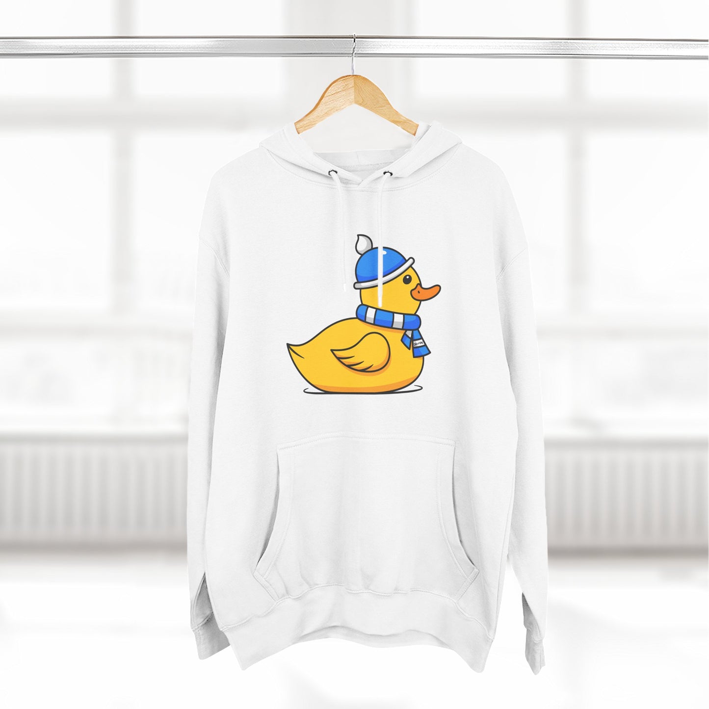 Three-Panel Fleece Hoodie (Chilly Duck)