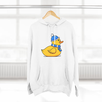 Three-Panel Fleece Hoodie (Chilly Duck)