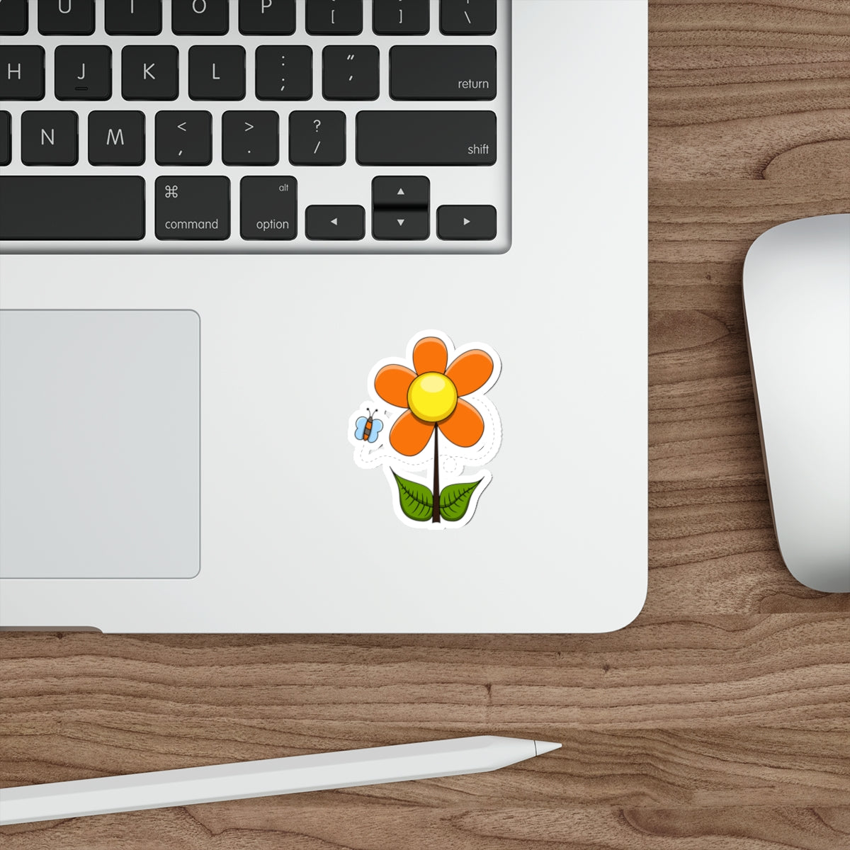 Die-Cut Stickers | Vibrant Art for Personalization (Flower & Butterfly)