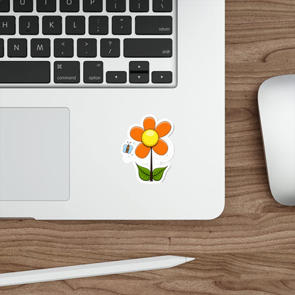 Die-Cut Stickers | Vibrant Art for Personalization (Flower & Butterfly)
