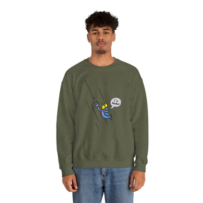 Unisex Heavy Blend™ Crewneck Sweatshirt (Fishing Hooked)
