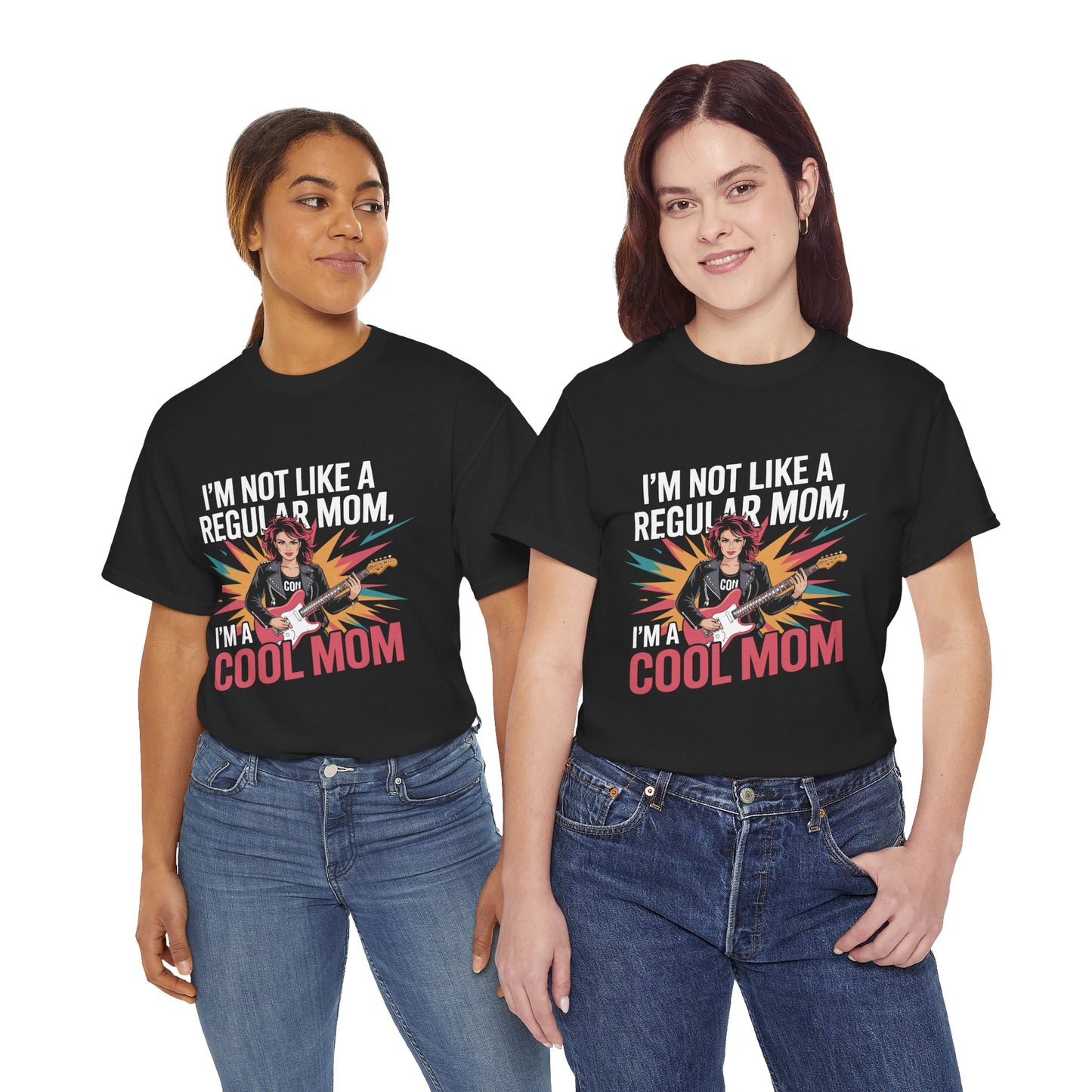 Unisex Heavy Cotton Tee (I'm Not a Regular Mom, I'm a Cool Mom)