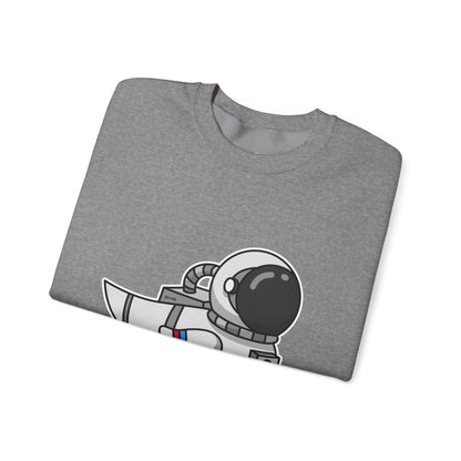 Unisex Heavy Blend™ Crewneck Sweatshirt (Astronaut Duck)