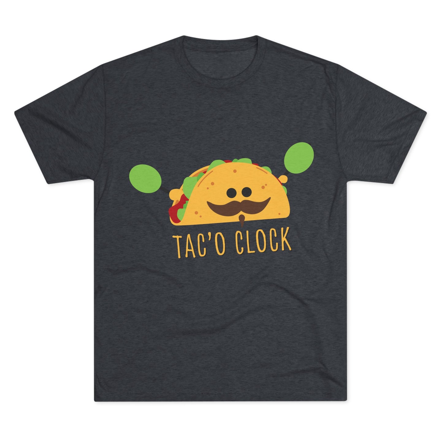 Unisex Tri-Blend Crew Tee (Tac'O Clock)