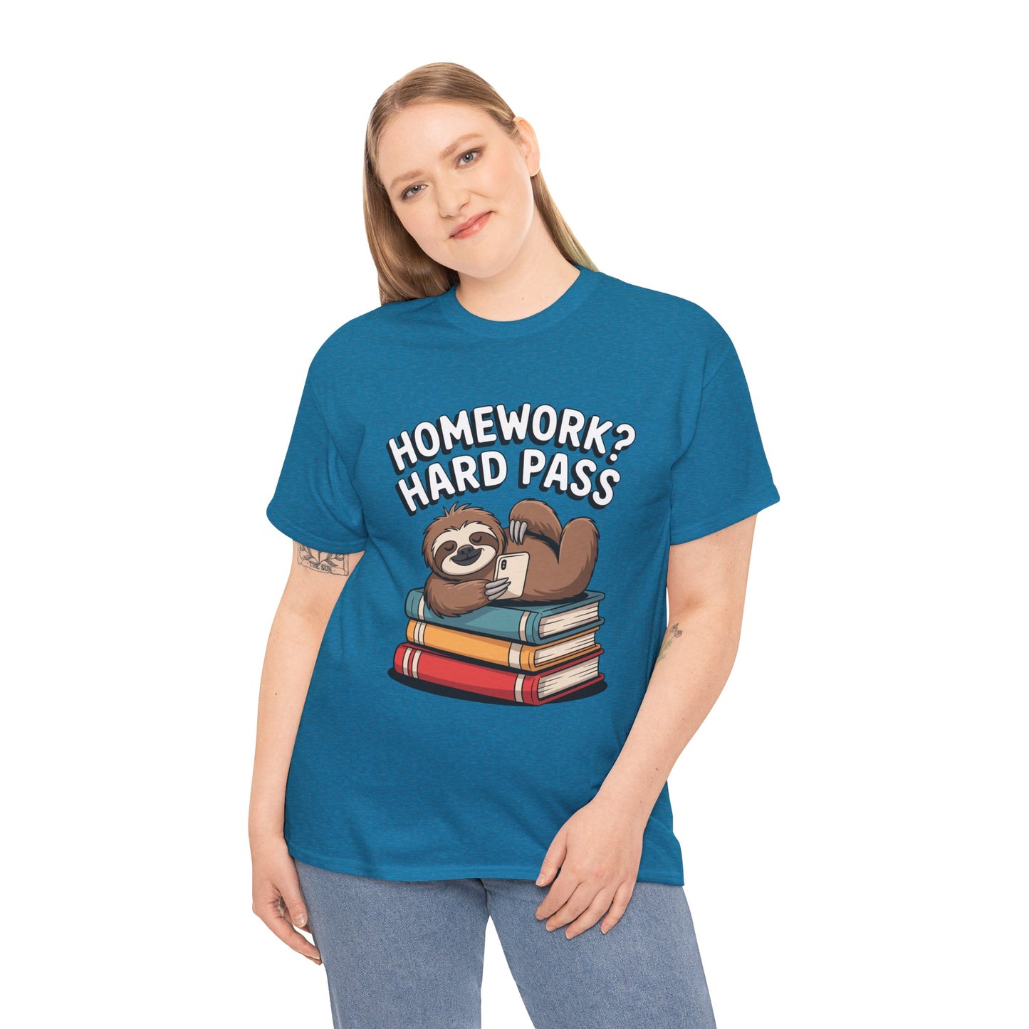 Unisex Heavy Cotton Tee (Homework? Hard Pass)