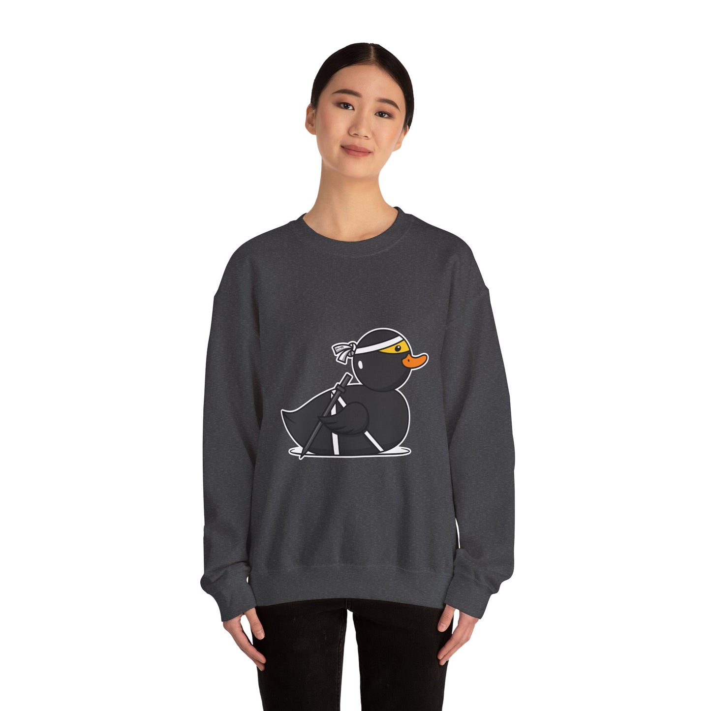 Unisex Heavy Blend™ Crewneck Sweatshirt (Ninja Duck)