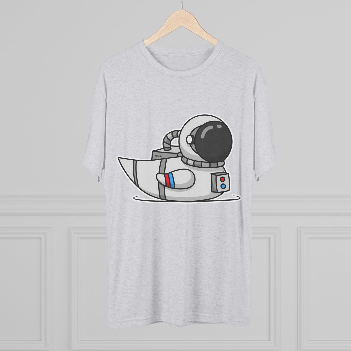Unisex Tri-Blend Crew Tee (Astronaut Duck)