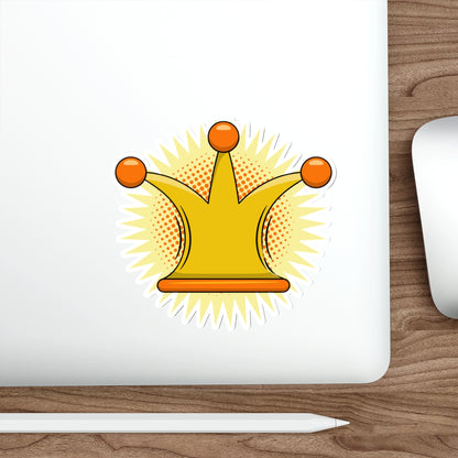 Die-Cut Stickers | Vibrant Art for Personalization (Crown)