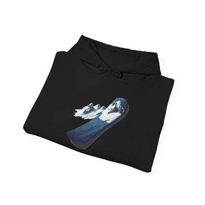 Unisex Heavy Blend™ Hooded Sweatshirt (Mountain Snowboard)