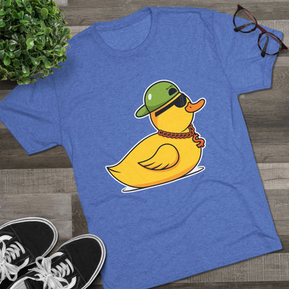 Unisex Tri-Blend Crew Tee (Ninja Duck)
